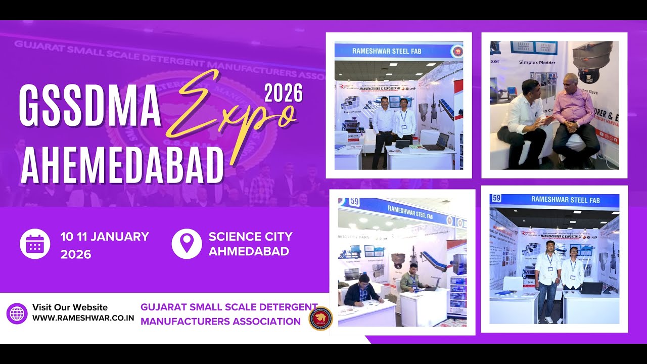 GSSDMA Soap & Detergent Manufacturing Exhibition 2026 Rameshwar Steel Fab