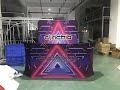 Milin Displays Custom Print DJ Facade Booth, DJ Fabric Backdrop for ADJ events