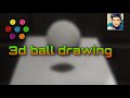 Easy floating ball drawing  3d floating ball  mitul krishna arts