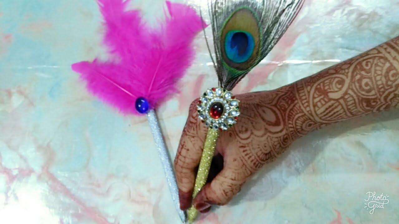 Diy Nikha Pen Wedding Pen How To Make Easy Nikha Pen Artwithaliya