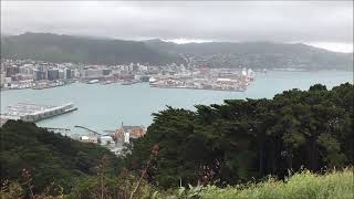 Wellington victoria peak and rainbow in harbour new zealand 2018