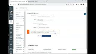 Importing Canvas Export File to a New Canvas Shell