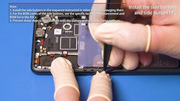 HUAWEI P30 ElleReplace side buttons,side buttons FPC,fingerprint sensor module, and rear camera lens