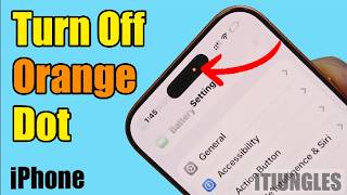 How To Turn Off The Orange Dot On Iphone