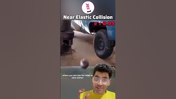 Near Elastic Collisions and Coefficient of Restitution #jee #neet #aiims #iit - New Syllabus 😂