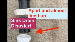 RV Sink Drain Pipe Leak and repair