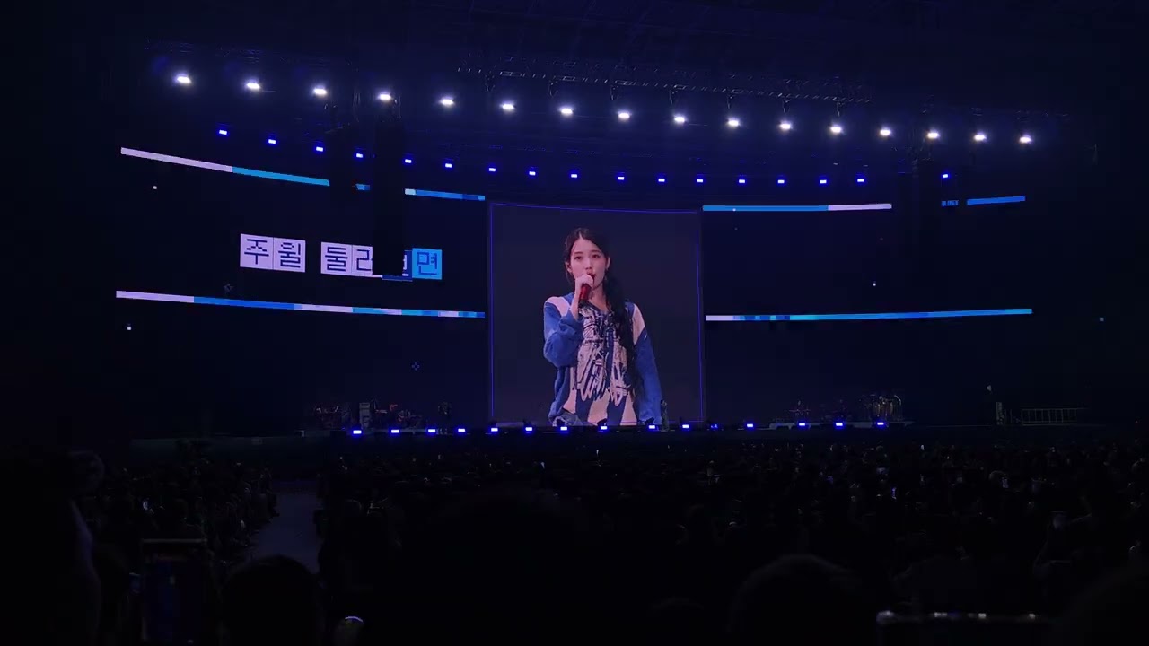 마미뮤(IU) - 네모의꿈 + 떼창연습..? (2025 아이유 팬미팅 Bye summer/KSPO DOME)