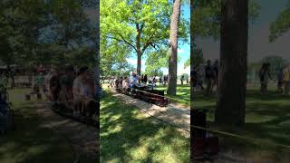 Train Ride at a Tractor Show 🚂 #trainride #trains #shorts #trainvideo