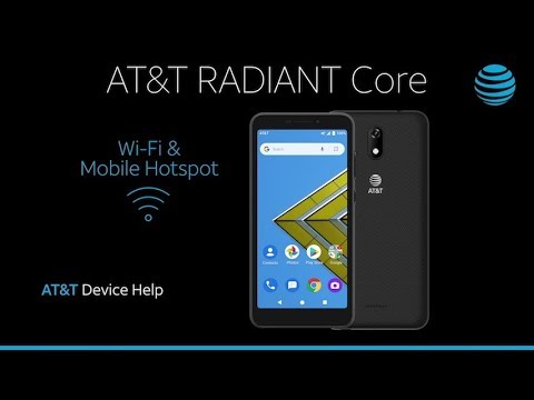 Learn how to use WiFi Mobile Hotspot on the AT&T RADIANT Core AT&T Wireless by AT&T Explore