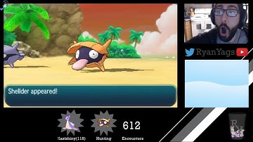 Shiny Shellder at sunset in Pokemon Sun and Moon