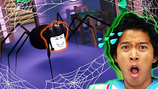 HIDING FROM ROBLOX SPIDER BUT I'M THE SPIDER!!! MarMar Gets Brave!