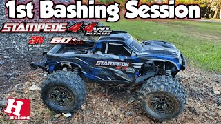 NEW Traxxas Stampede 4x4 vxl V2 Bash Session