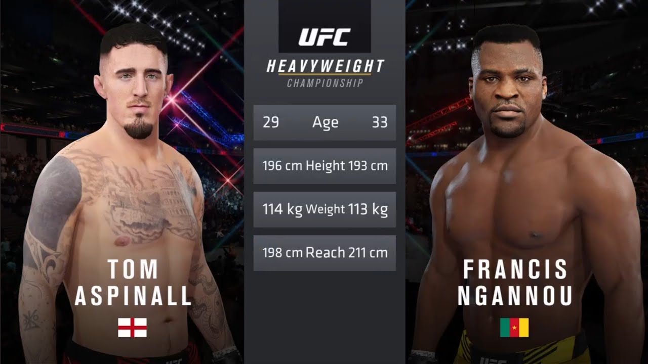 Tom Aspinall vs Francis Ngannou - Power Fight - UFC 4 Fight Night