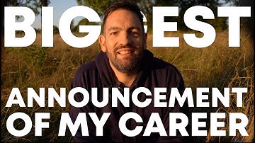 The BIGGEST announcement of my career...