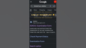 ignou exam form fill up online 2023  👍#shorts