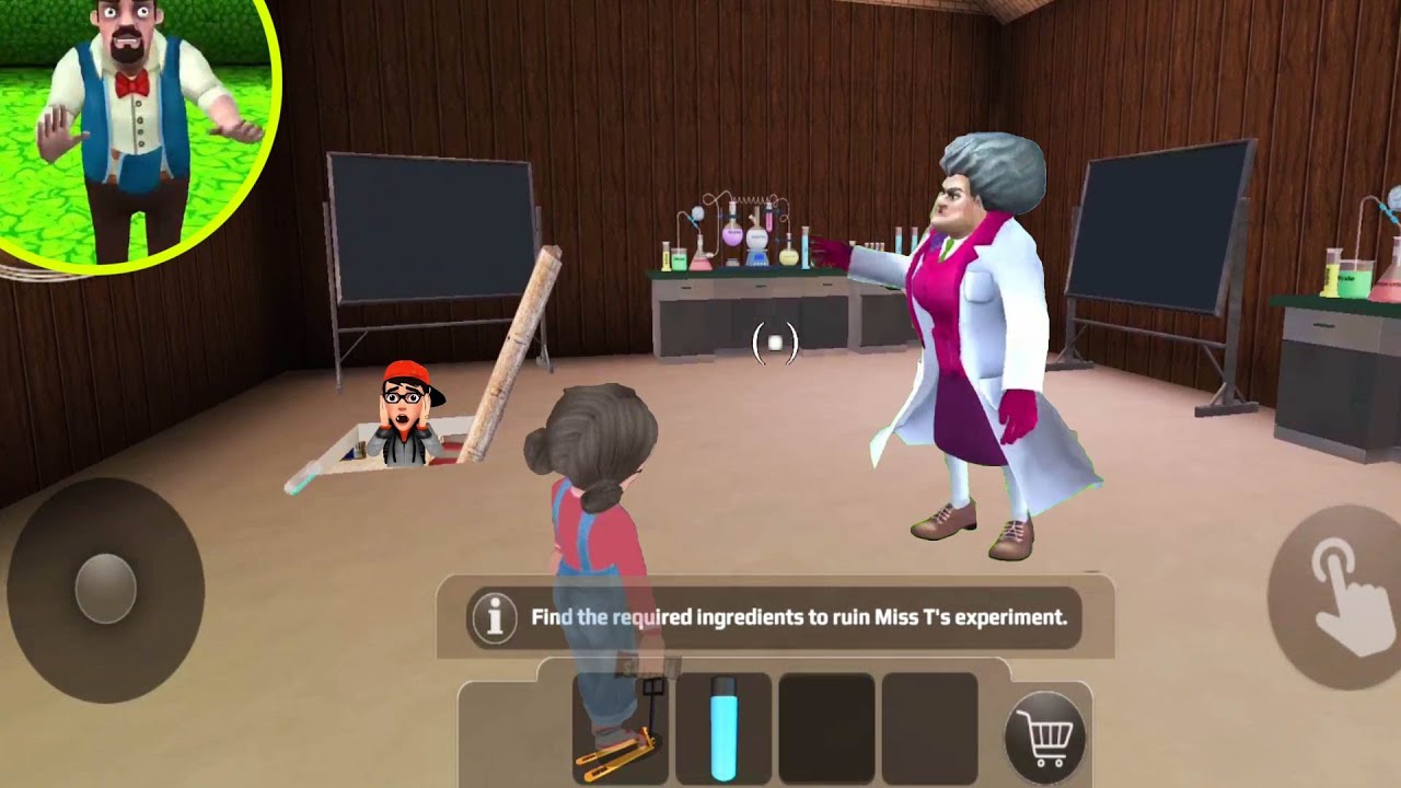 Scary Teacher 3D Scientist Miss T Vs Miss T Magician Pranks - YouTube