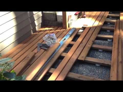 How To Build A Floating Deck - YouTube