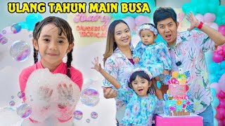 SAMANTHA DAN ADIK AUDREY MANDI BUSA DI PESTA ULANG TAHUN YANG KE 1 BERENANG BARENG TEMEN-TEMEN VIRAL