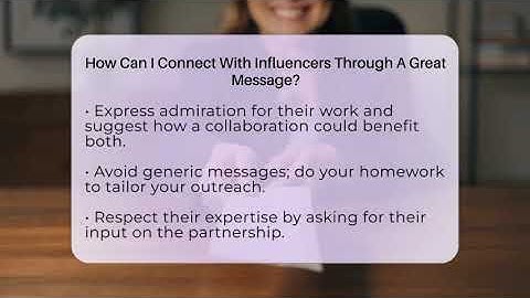How Can I Connect With Influencers Through A Great Message? - Everyday-Networking