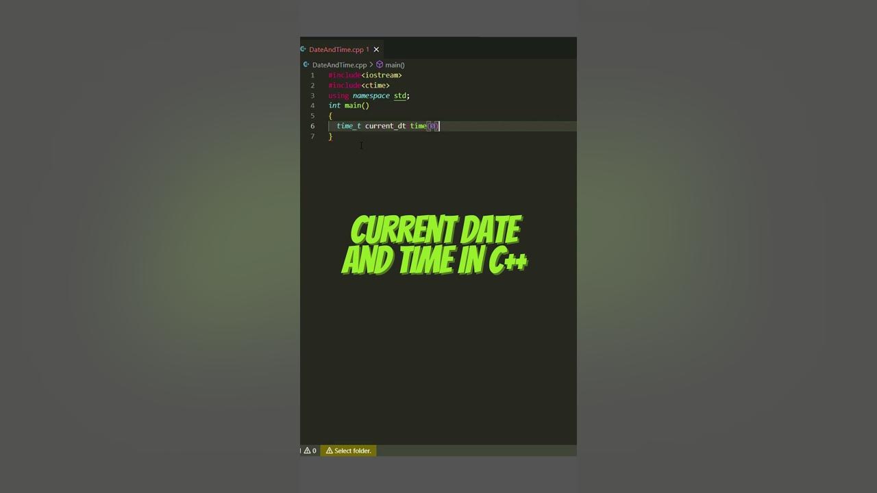 DISPLAY Current date and time IN C++ - YouTube