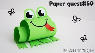 Лягушка из бумаги | Поделка для детей | Frog Paper craft for Kids Лягушка из бумаги | Поделка для детей | Frog Paper craft for Kids