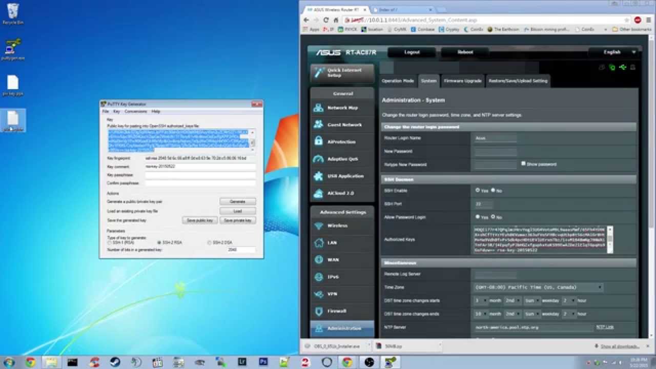 Quilt ineffektiv Burma How to Encrypt FTP On Asus RT-AC87U Router With SSH - YouTube