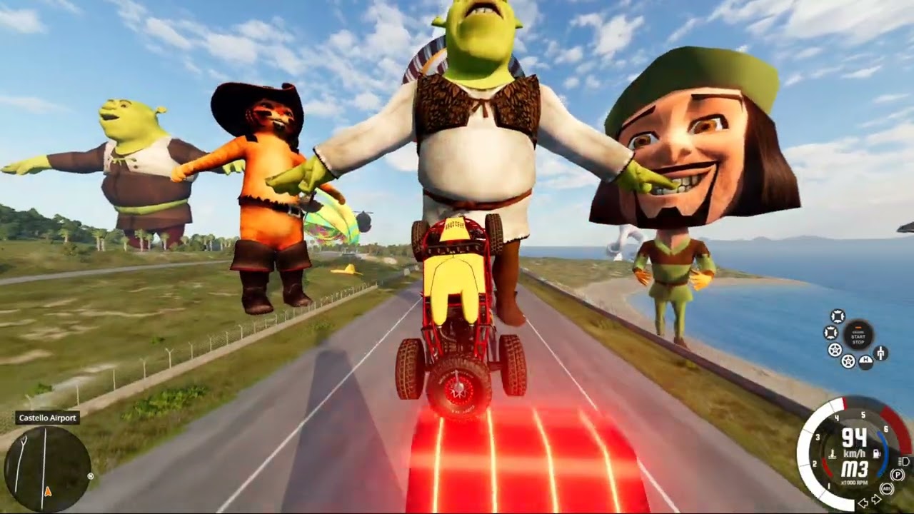 BeamNG.drive Extreme Crash Test Challenge | High Speed Destruction & Massive Jumps 🚗💥