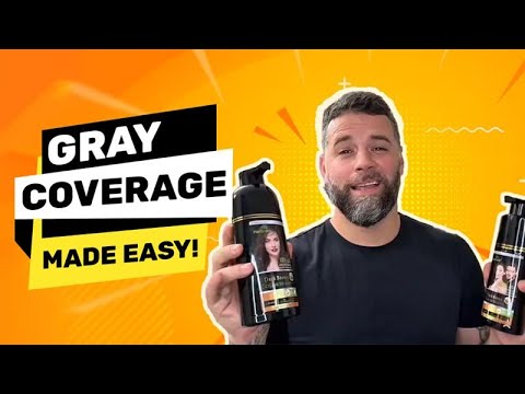 Herbishh Dark Brown Hair Color Shampoo | Easy Gray Coverage for Men & Women | 3-in-1 Color Shampoo