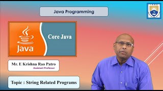 String Related Programs by Mr. E Krishna Rao Patro