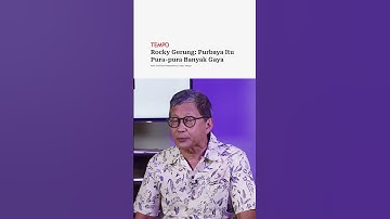 Rocky Gerung: Purbaya Itu Pura-pura Banyak Gaya #shorts