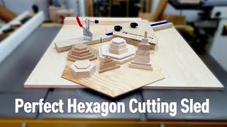 퍼팩트 육각 커팅 썰매 || 테이블쏘용/ Hexagon Cutting JIG