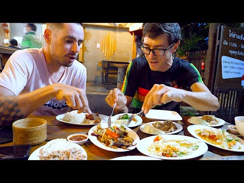 "Who says Thai food has to be spicy?" Greek Friend Eats 12 PLATES of Local Thai Food with Me