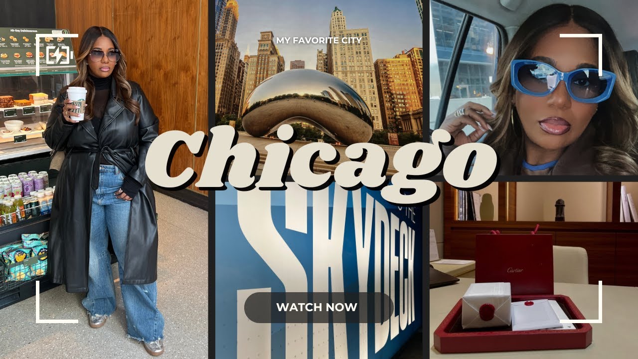 BACK IN MY FAVORITE CITY! CHICAGO VLOG! LUXURY SHOPPING, SKY DECK, PORTILLO'S & MORE!