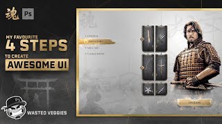 Celebrity UI design exploration. My favourite 4 Steps method to create awesome UI design fast. Wealth