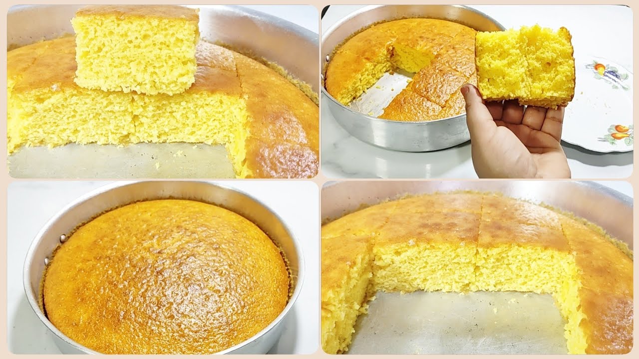 كيكه البرتقال صيامي بدون بيض او حليب الذ واطعم كيكه هتعملوها 😋حلويات صيامي