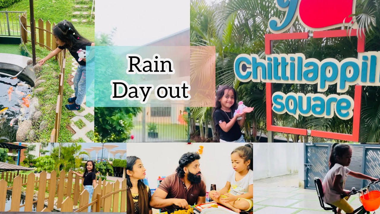 Oru mazha divasam 🌧️ a rain day in our life 🥰 #raindayout #malutty #dayinmylife