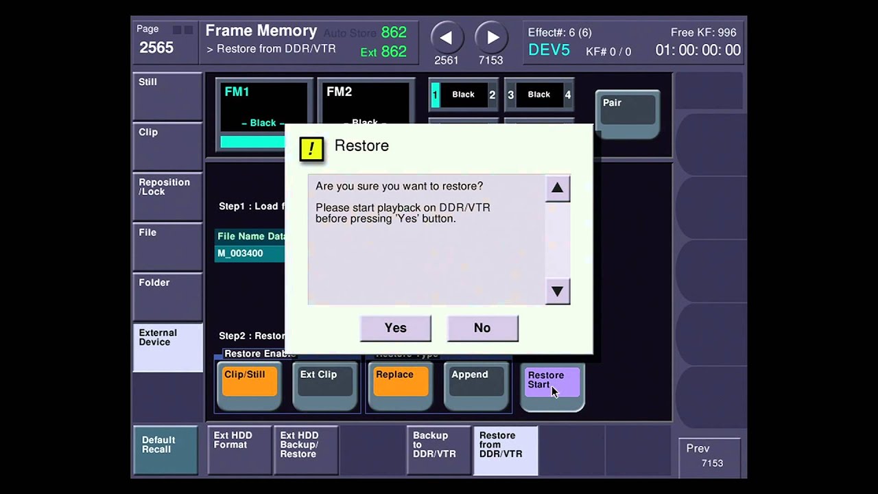 MVS-7000X, MVS-8000X Frame Memory Demonstration Video - YouTube