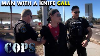 Man With A Knife Attacks A Passing Car? 🔪 | Cops TV Show