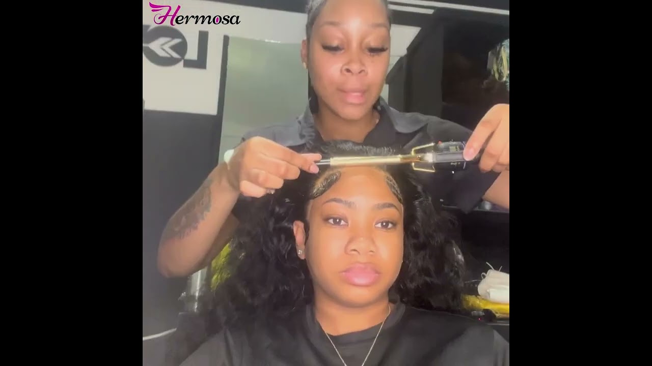 13*4  HD water wave wig 26inch 220% 