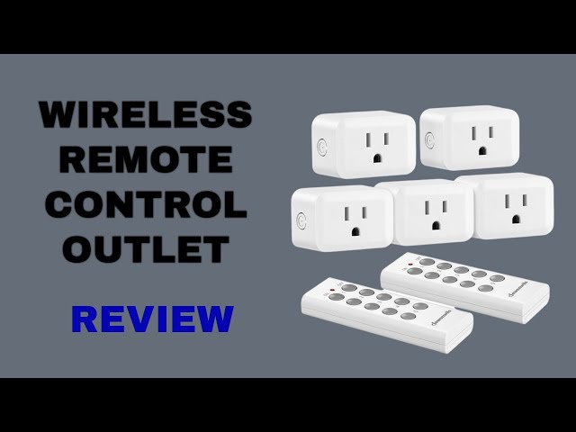 DEWENWILS Wireless Remote Wall Switch Outlet Remote Control Outlet
