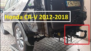 Jak założyć hak  Honda CRV 20122018  cześć I mechaniczna  montaż haka holowniczego