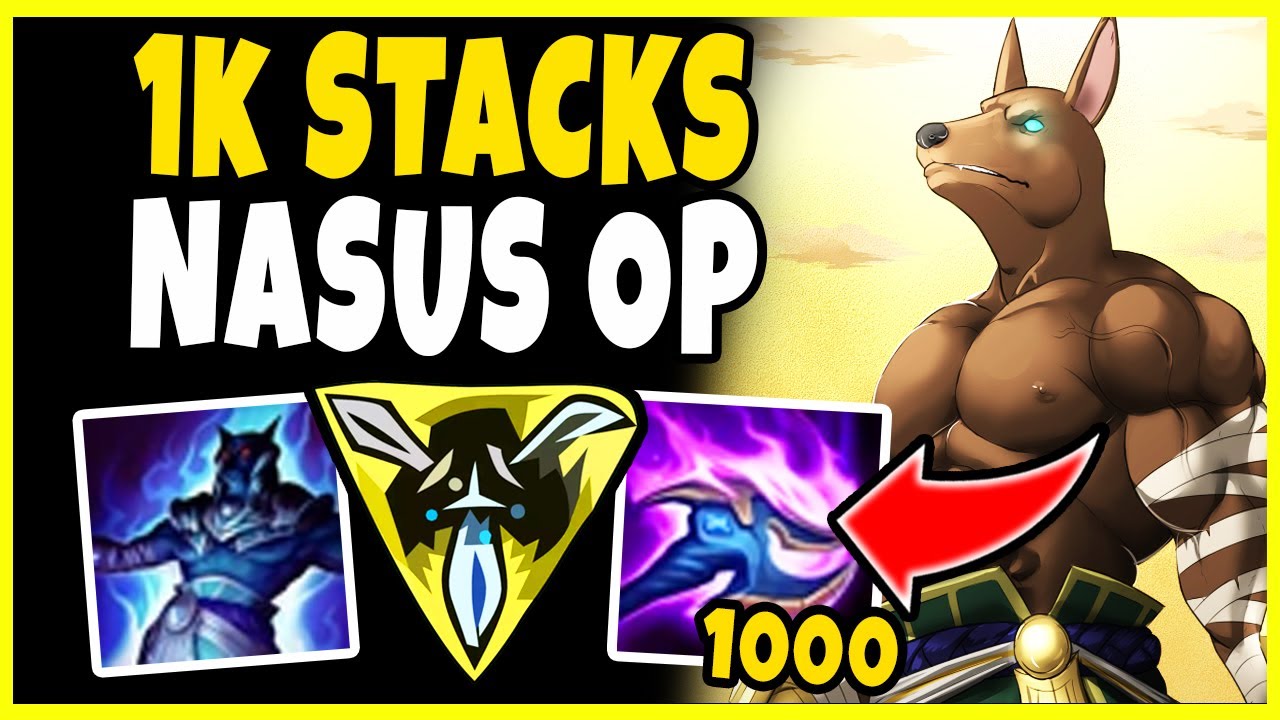 NASUS TOP BEST TOP LANE TO CLIMB WITH! 1K STACKS LITERAL ONESHOTS