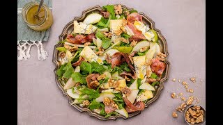 Rocket, Pear, Walnut & Blue Cheese Salad