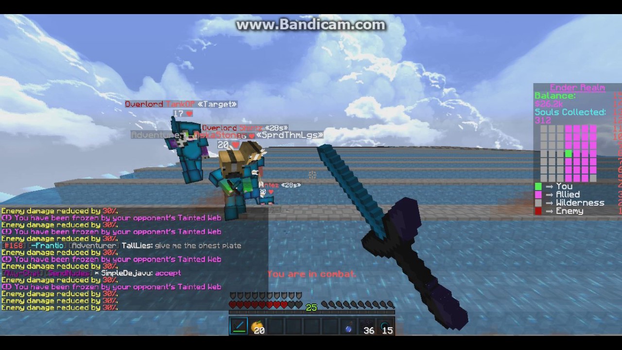 AVeryAngryJew Hacking On SaicoPvP Ender Realm