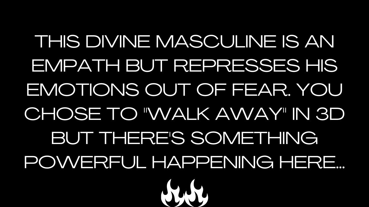 This Divine Masculine Must Face Repressed Emotions to Connect With You in 3D ⎮Twin Flame Reading