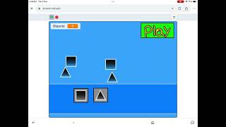 Geometry dash in scratch Working Level Editor! 2 objects max saved.