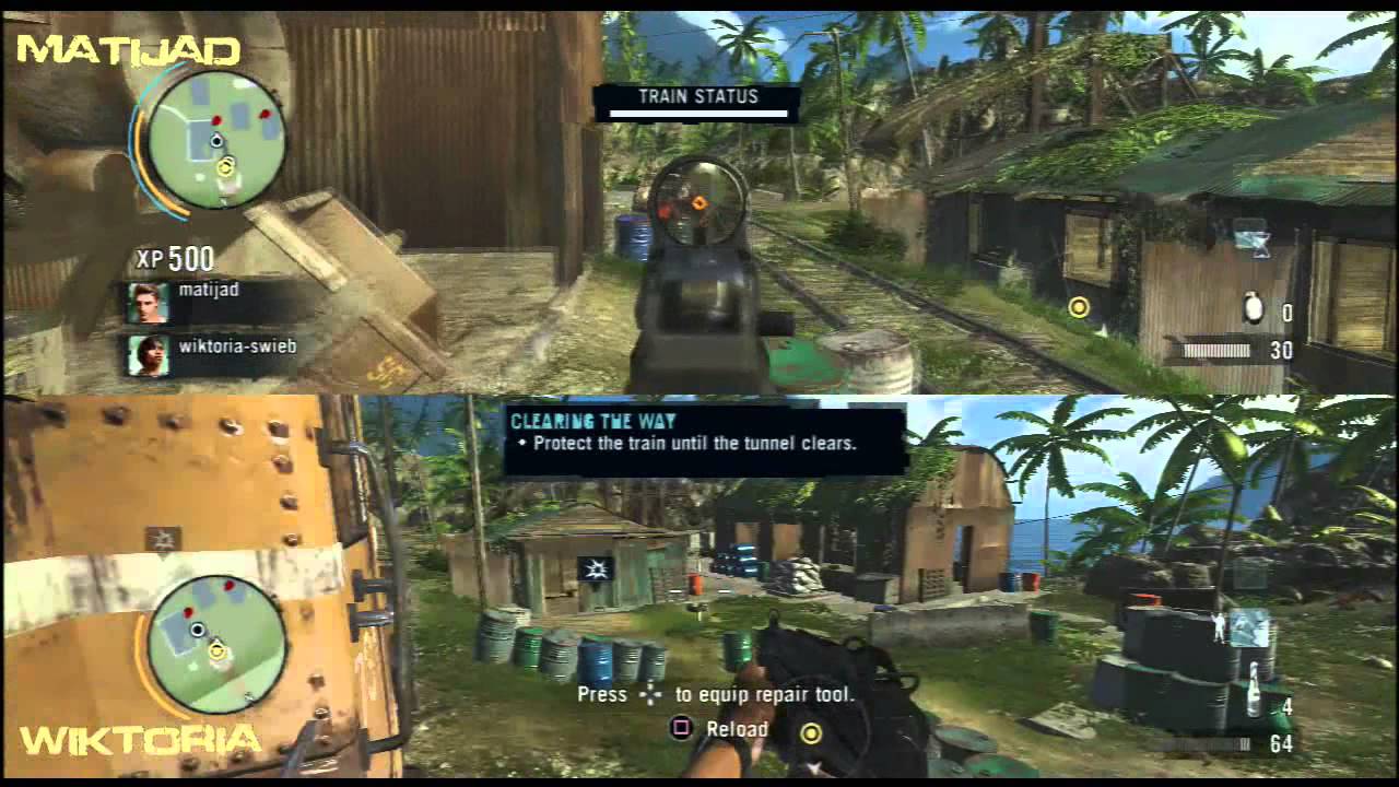 Let S Play Zagrajmy W Far Cry 3 Co Op Splitscreen 2 1 Sidetracked Gameplay Walkthrough Youtube