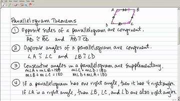 6-2 Parallelograms
