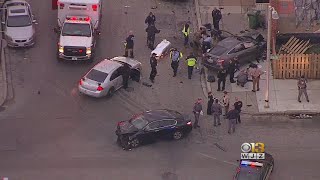 Car Crashes Into Building Along N. Mount Street