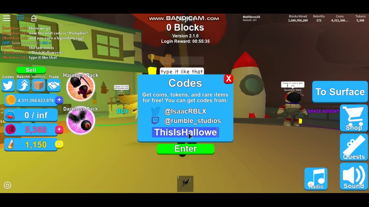 New Codes And How To Get The Blocks Mined Clout Badge Mining - roblox mining simulator gameplay inferno pack 5 new codes